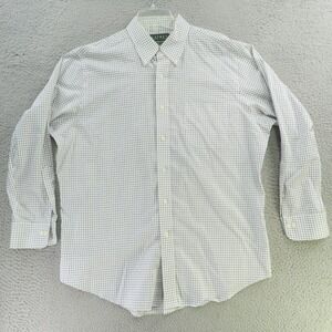 Lauren Ralph Lauren Shirt Mens Large 16.5 Black Brown Button Long Sleeve 34/35